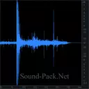 Удар грома с раскатами, на фоне идет дождь